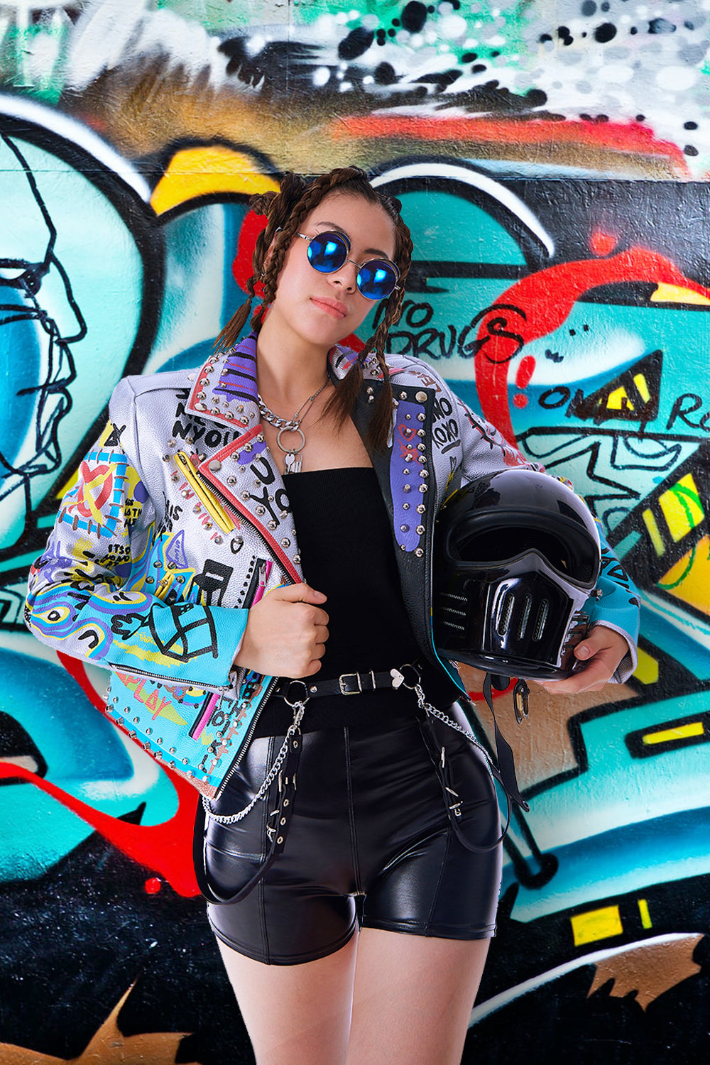 Vtg 80s Kuta Lines Surf AOP Jacket M Skate Vaporwave Grunge